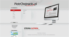 Desktop Screenshot of piotrchojnacki.pl