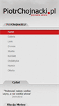 Mobile Screenshot of piotrchojnacki.pl