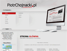 Tablet Screenshot of piotrchojnacki.pl